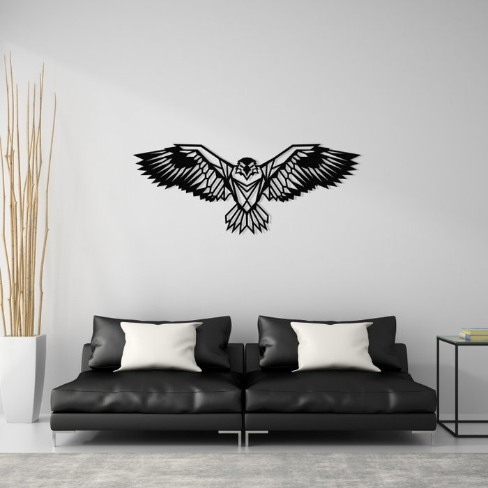 Wallity Eagle3 Metal Decor Escultura de Pared Negra Wallity Eagle3 Metal Decor Escultura de Pared Negra